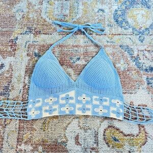 crochet top🩵